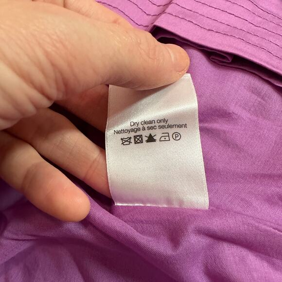 NEW Veronica Beard Asymmetric Ruffle Midi Dress Purple - Picture 8 of 8